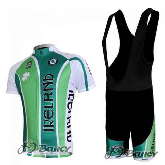 Ierland Pro Team Fietsshirt Korte mouw Korte fietsbroeken Bib met zeem Kits groen 4264 Ierland Pro Team Fietsshirt Korte mouw Korte fietsbroeken Bib met zeem Kits groen 4264