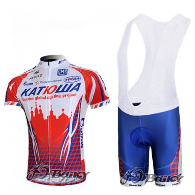 Katusha Rusland Fietsshirt Korte mouw Korte fietsbroeken Bib met zeem Kits wit rood 4270 Katusha Rusland Fietsshirt Korte mouw Korte fietsbroeken Bib met zeem Kits wit rood 4270