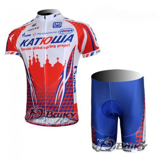 Katusha Rusland Fietsshirt Korte mouw Korte fietsbroeken met zeem Kits wit rood 4086 Katusha Rusland Fietsshirt Korte mouw Korte fietsbroeken met zeem Kits wit rood 4086