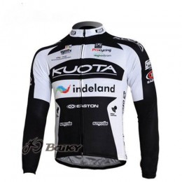 Kuota Indeland Pro Team Fietsshirt lange mouw zwart wit 4478 Kuota Indeland Pro Team Fietsshirt lange mouw zwart wit 4478