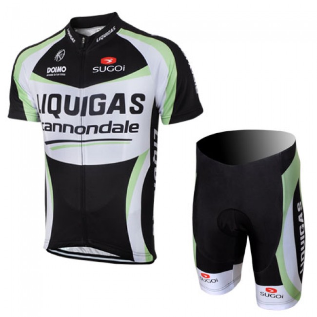 2012 Liquigas Cannondale Pro Team Fietsshirt Korte mouw+Korte fietsbroeken met zeem Kits zwart 4037 2012 Liquigas Cannondale Pro Team Fietsshirt Korte mouw+Korte fietsbroeken met zeem Kits zwart 4037