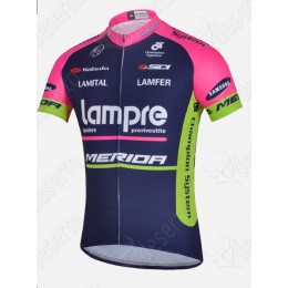 Lampre Merida 2014 Fietsshirt Korte mouw Blue 1274 Lampre Merida 2014 Fietsshirt Korte mouw Blue 1274