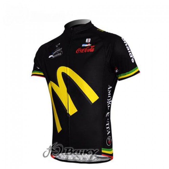 McDonald Legea Pro Team Fietsshirt Korte mouw zwart 343 McDonald Legea Pro Team Fietsshirt Korte mouw zwart 343