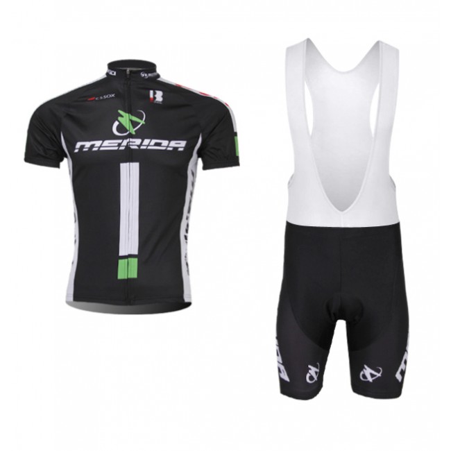 Merida 2014 Fietspakken Fietsshirt Korte+Korte koersbroeken Bib Black wit 1103 Merida 2014 Fietspakken Fietsshirt Korte+Korte koersbroeken Bib Black wit 1103