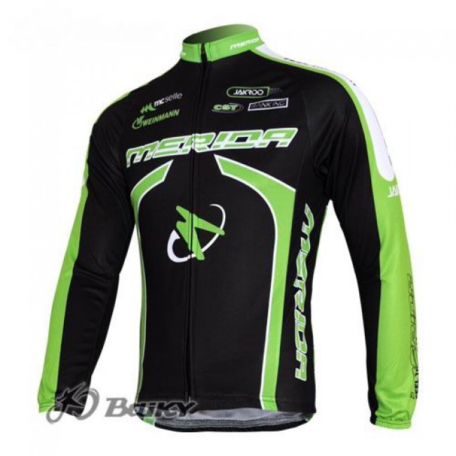 Merida Multivan Flex Stay Fietsshirt lange mouw zwart groen 357 Merida Multivan Flex Stay Fietsshirt lange mouw zwart groen 357