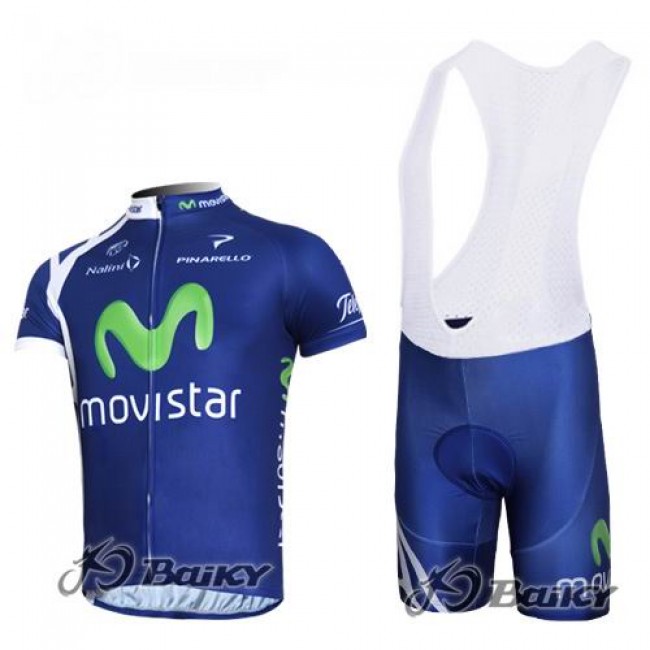Movistar Team Fietspakken Fietsshirt Korte+Korte koersbroeken Bib blauw 377 Movistar Team Fietspakken Fietsshirt Korte+Korte koersbroeken Bib blauw 377