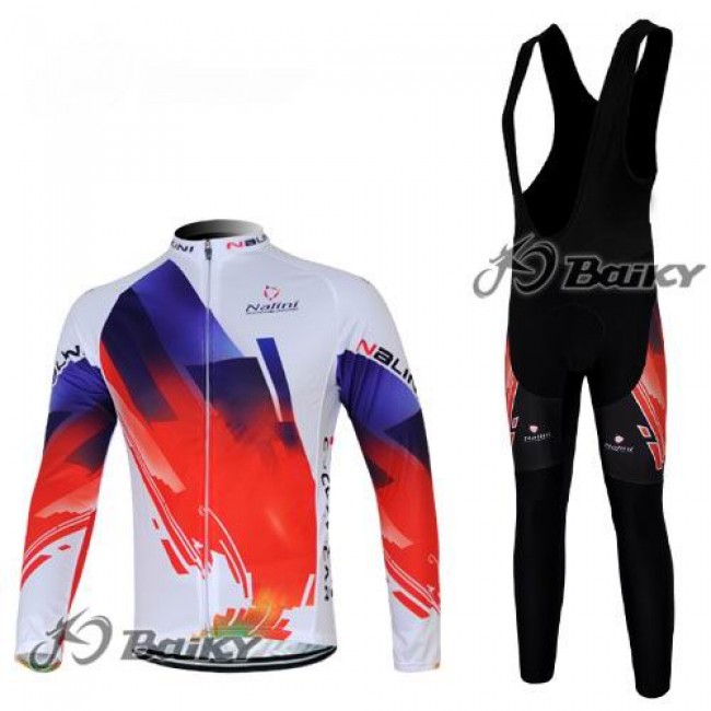 Nalini Pro Team Fietskleding Fietsshirt Lange Mouwen+lange fietsbroeken Bib zeem rood wit 382 Nalini Pro Team Fietskleding Fietsshirt Lange Mouwen+lange fietsbroeken Bib zeem rood wit 382