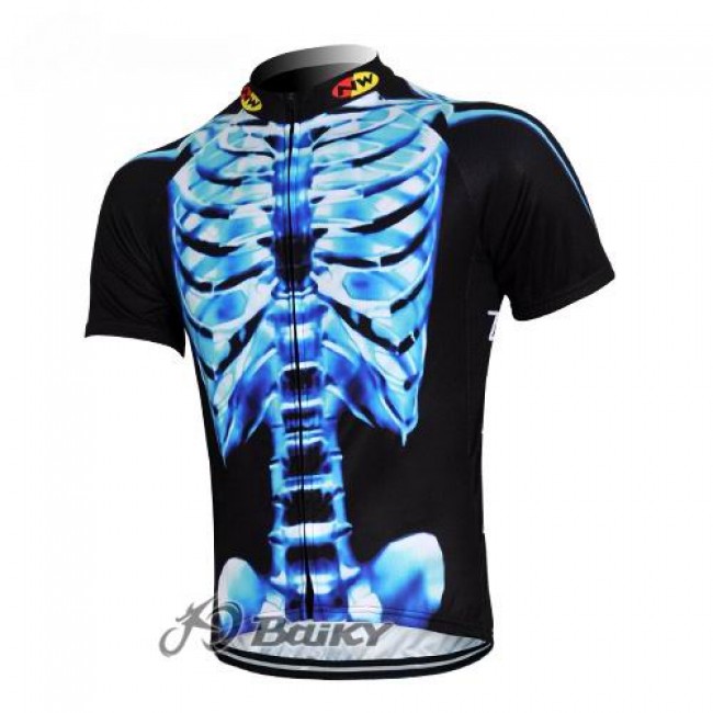 Northwave Pro Team Fietsshirt Korte mouw zwart blauw 419 Northwave Pro Team Fietsshirt Korte mouw zwart blauw 419