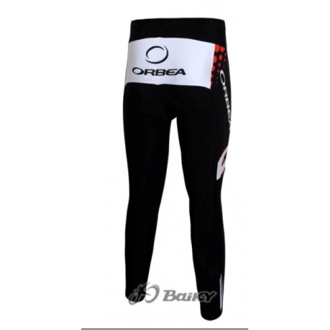 Orbea Pro Team lange fietsbroeken met zeem zwart rood 468 Orbea Pro Team lange fietsbroeken met zeem zwart rood 468