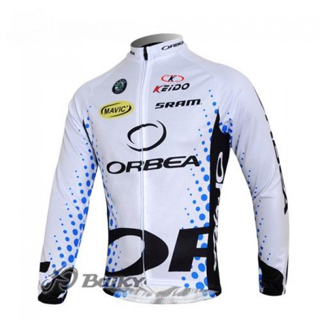 Orbea Pro Team Fietsshirt lange mouw wit 4499 Orbea Pro Team Fietsshirt lange mouw wit 4499