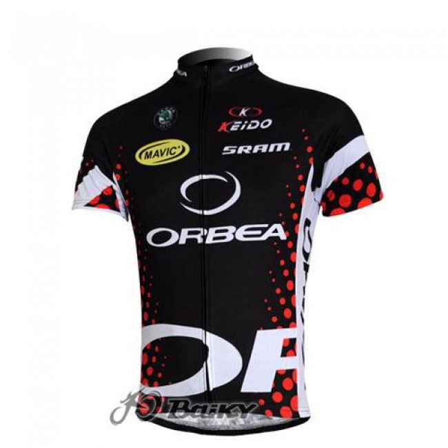 Orbea Pro Team Fietsshirt Korte mouw zwart blauw 452 Orbea Pro Team Fietsshirt Korte mouw zwart blauw 452