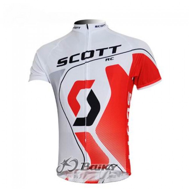 Scott Racing Team Fietsshirt Korte mouw wit rood 3942 Scott Racing Team Fietsshirt Korte mouw wit rood 3942