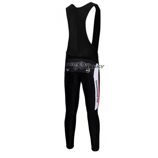 Shimano Pro Team lange fietsbroeken Bib met zeem zwart wit rood 4729 Shimano Pro Team lange fietsbroeken Bib met zeem zwart wit rood 4729