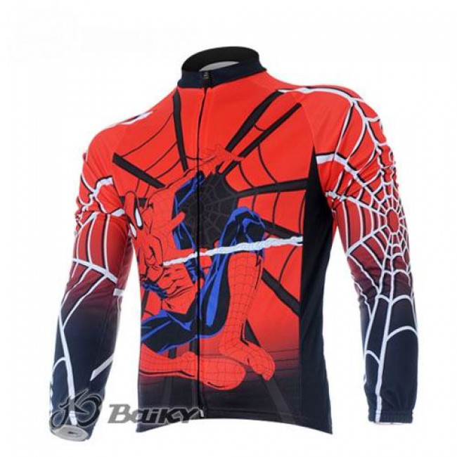 Spiderman Fietsshirt lange mouw rood 4511 Spiderman Fietsshirt lange mouw rood 4511