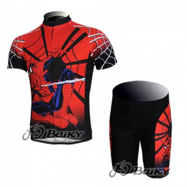 Spiderman Fietspakken Fietsshirt Korte+Korte fietsbroeken zeem rood 4146 Spiderman Fietspakken Fietsshirt Korte+Korte fietsbroeken zeem rood 4146