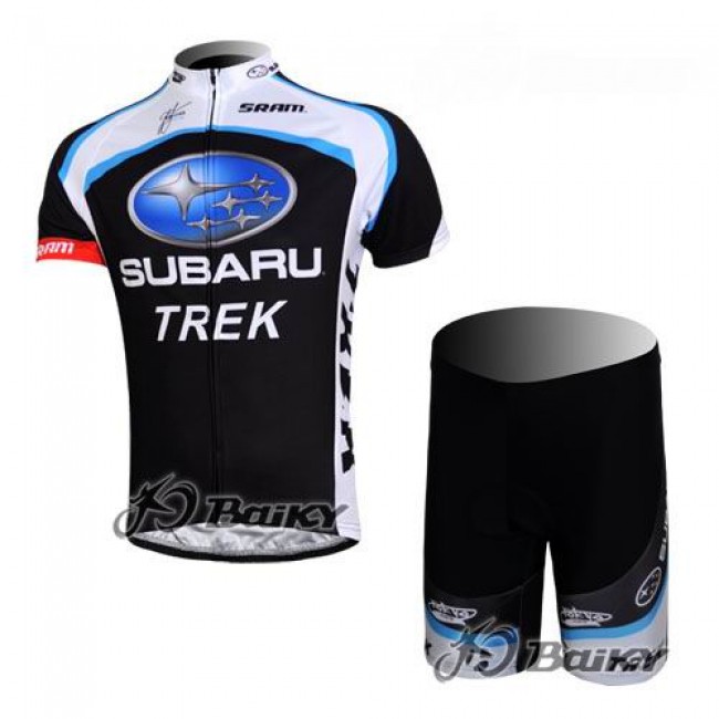 Subaru Trek Pro Team Fietskleding Fietsshirt Korte Mouwen+Fietsbroek Korte zeem zwart 570 Subaru Trek Pro Team Fietskleding Fietsshirt Korte Mouwen+Fietsbroek Korte zeem zwart 570