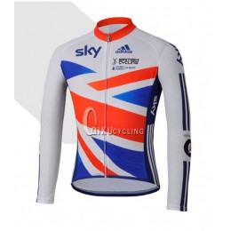 Team Sky Great Britain Verenigd Koninkrijk Fietsshirt lange mouw 772 Team Sky Great Britain Verenigd Koninkrijk Fietsshirt lange mouw 772