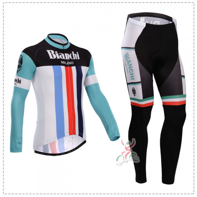 Bianchi 2014 Fietskleding Fietsshirt lange mouw+lange fietsbroeken Rood Blauw 849 Bianchi 2014 Fietskleding Fietsshirt lange mouw+lange fietsbroeken Rood Blauw 849