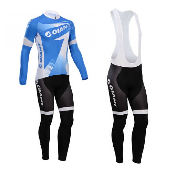 Giant 2014 Fietskleding Fietsshirt Lange Mouwen+lange fietsbroeken Bib Blauw 1071 Giant 2014 Fietskleding Fietsshirt Lange Mouwen+lange fietsbroeken Bib Blauw 1071