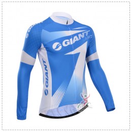 Giant 2014 Fietsshirt lange mouw Blauw 1072 Giant 2014 Fietsshirt lange mouw Blauw 1072