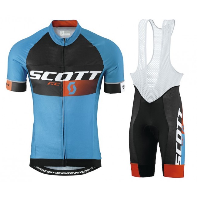 2015 Scott RC Pro zwart-blauw Fietskleding Set Fietsshirt Korte Mouwen+Fietsbroek Bib Korte 2238 2015 Scott RC Pro zwart-blauw Fietskleding Set Fietsshirt Korte Mouwen+Fietsbroek Bib Korte 2238