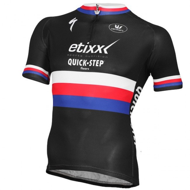 2015 Etixx Quick-Step Champion Tsjechisch Fietsshirt Korte Mouwen 1917 2015 Etixx Quick-Step Champion Tsjechisch Fietsshirt Korte Mouwen 1917