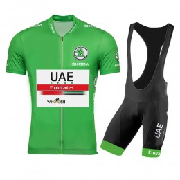 UAE EMIRATES 2020 Tour De France groen Fietskleding Fietsshirt Korte Mouw+Korte Fietsbroeken Bib 2065 UAE EMIRATES 2020 Tour De France groen Fietskleding Fietsshirt Korte Mouw+Korte Fietsbroeken Bib 2065