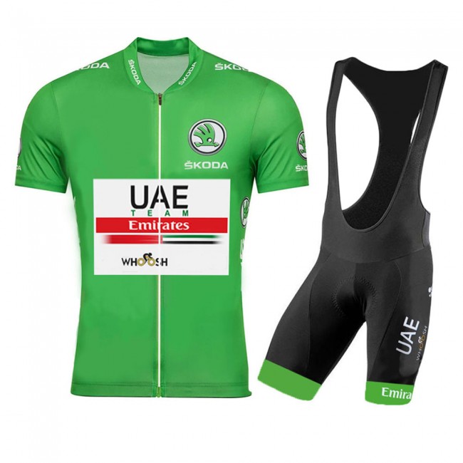 UAE EMIRATES 2020 Tour De France groen Fietskleding Fietsshirt Korte Mouw+Korte Fietsbroeken Bib 2065 UAE EMIRATES 2020 Tour De France groen Fietskleding Fietsshirt Korte Mouw+Korte Fietsbroeken Bib 2065