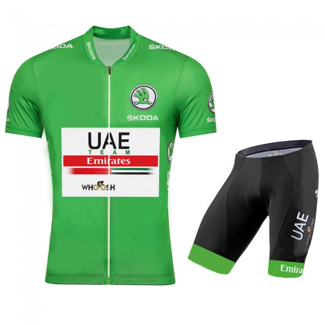UAE EMIRATES 2020 Tour De France groen Fietskleding Fietsshirt Korte Mouw+Korte Fietsbroeken 2066 UAE EMIRATES 2020 Tour De France groen Fietskleding Fietsshirt Korte Mouw+Korte Fietsbroeken 2066