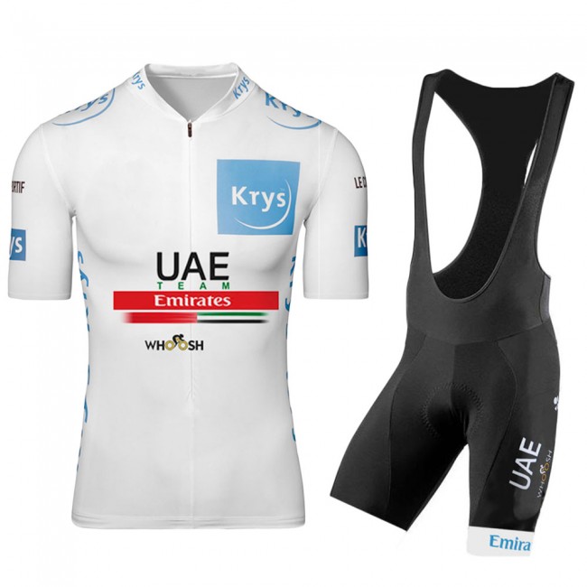 UAE EMIRATES 2020 Tour De France wit Fietskleding Fietsshirt Korte Mouw+Korte Fietsbroeken Bib 2072 UAE EMIRATES 2020 Tour De France wit Fietskleding Fietsshirt Korte Mouw+Korte Fietsbroeken Bib 2072