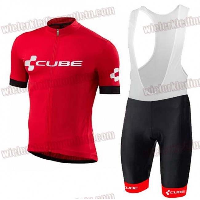 2018 Cube rood Fietskleding Set wielershirt korte mouwen+koersbroek kort Bib 33nl10042 2018 Cube rood Fietskleding Set wielershirt korte mouwen+koersbroek kort Bib 33nl10042