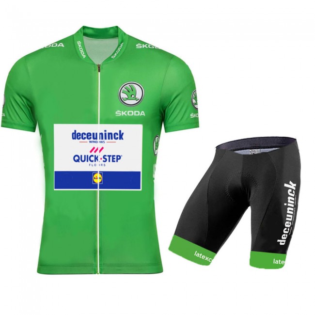 DECEUNINCK QUICK-STEP 2020 Tour De France groen Fietskleding Fietsshirt Korte Mouw+Korte Fietsbroeken 2010 DECEUNINCK QUICK-STEP 2020 Tour De France groen Fietskleding Fietsshirt Korte Mouw+Korte Fietsbroeken 2010