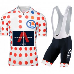 Ineos Grenadier 2020 Tour De France Polka Dot Fietskleding Wielershirt Korte Mouw+Korte Fietsbroeken Bib 2029 Ineos Grenadier 2020 Tour De France Polka Dot Fietskleding Wielershirt Korte Mouw+Korte Fietsbroeken Bib 2029
