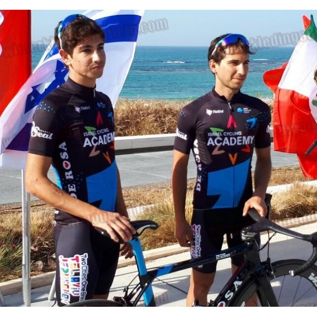 ISRAEL CYCLING ACADEMY De Rosa Fietskleding Set wielershirt korte mouwen+koersbroek kort Bib 33nl10027 ISRAEL CYCLING ACADEMY De Rosa Fietskleding Set wielershirt korte mouwen+koersbroek kort Bib 33nl10027