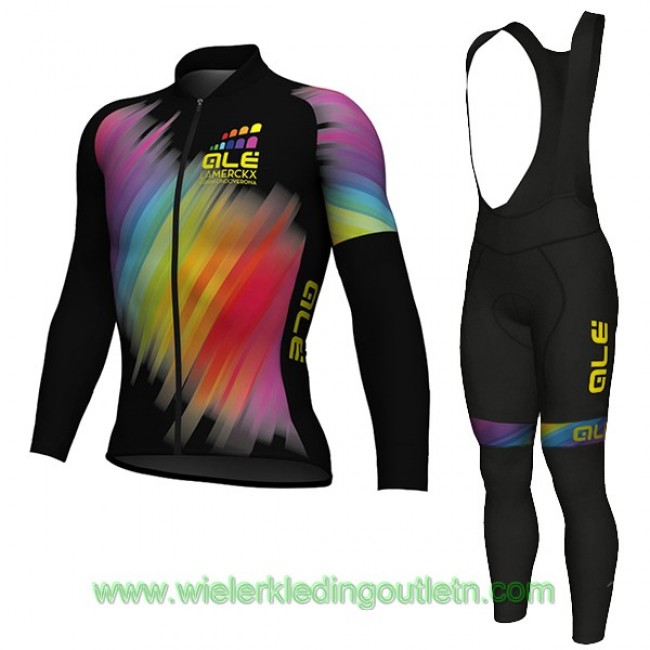 2018 Ale N6 Fietskleding Wielershirt lange mouw+Lange fietsbroeken Bib 736VMQL 2018 Ale N6 Fietskleding Wielershirt lange mouw+Lange fietsbroeken Bib 736VMQL