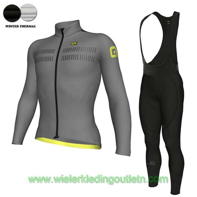 2018 Ale N2 Winter Fietskleding Wielershirt lange mouw+Lange fietsbroeken Bib 872EQMO 2018 Ale N2 Winter Fietskleding Wielershirt lange mouw+Lange fietsbroeken Bib 872EQMO