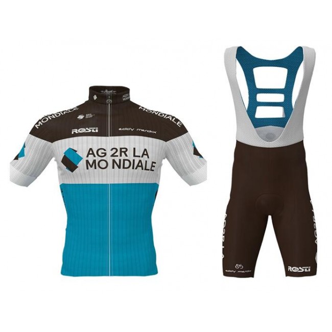 2020 AG2R LA MONDIALE Fietskleding Wielershirt Korte Mouw+Korte Fietsbroeken Bib WES76 WES76 2020 AG2R LA MONDIALE Fietskleding Wielershirt Korte Mouw+Korte Fietsbroeken Bib WES76 WES76