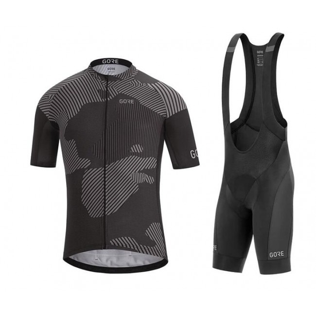 GORE WEAR GORE C3 Combat Fietskleding Wielershirt Korte Mouw+Korte Fietsbroeken Bib Gris Zwart 6T6RF 6T6RF GORE WEAR GORE C3 Combat Fietskleding Wielershirt Korte Mouw+Korte Fietsbroeken Bib Gris Zwart 6T6RF 6T6RF