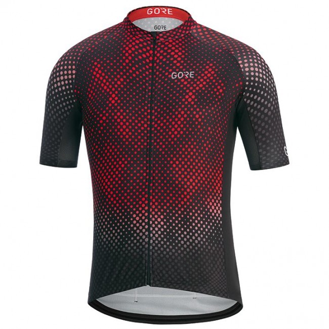 GORE WEAR GORE C3 Energia Fietsshirt Korte Mouw Zwart Rood FC4BA FC4BA GORE WEAR GORE C3 Energia Fietsshirt Korte Mouw Zwart Rood FC4BA FC4BA