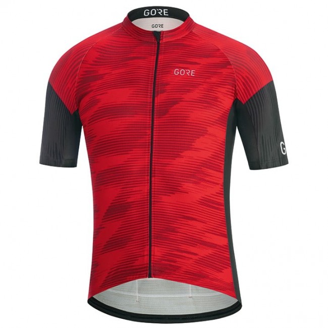 GORE WEAR GORE C3 Knit Fietsshirt Korte Mouw Zwart Rood L4X0U L4X0U GORE WEAR GORE C3 Knit Fietsshirt Korte Mouw Zwart Rood L4X0U L4X0U