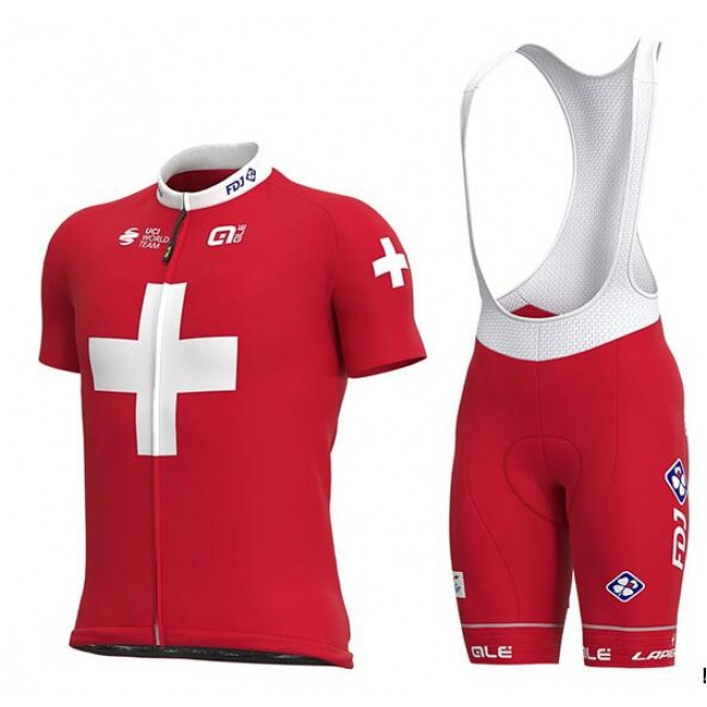 GROUPAMA-FDJ Switzerland Champion 2020 Fietskleding Wielershirt Korte Mouw+Korte Fietsbroeken Bib 9GL2H 9GL2H GROUPAMA-FDJ Switzerland Champion 2020 Fietskleding Wielershirt Korte Mouw+Korte Fietsbroeken Bib 9GL2H 9GL2H