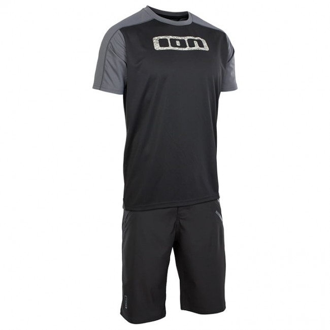 ION Traze Fietskleding Bikeshirt+Bikeshorts Zwart 0LEGP 0LEGP ION Traze Fietskleding Bikeshirt+Bikeshorts Zwart 0LEGP 0LEGP