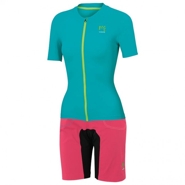Dames KARPOS Pralongia Fietskleding Fietsshirt Korte Mouw+Bikeshorts Blauw clair SDOQ0 SDOQ0 Dames KARPOS Pralongia Fietskleding Fietsshirt Korte Mouw+Bikeshorts Blauw clair SDOQ0 SDOQ0