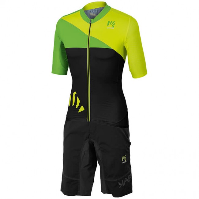 KARPOS Verve Fietskleding Fietsshirt Korte Mouw+Bikeshorts Geel Zwart Groen ZGV62 ZGV62 KARPOS Verve Fietskleding Fietsshirt Korte Mouw+Bikeshorts Geel Zwart Groen ZGV62 ZGV62