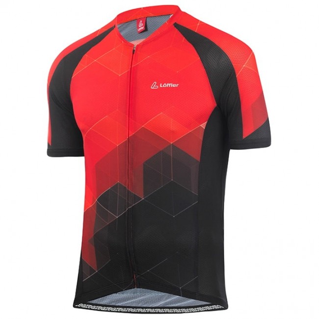 2020 LOFFLER Aero Fietsshirt Korte Mouw Zwart Rood JD8IM JD8IM 2020 LOFFLER Aero Fietsshirt Korte Mouw Zwart Rood JD8IM JD8IM