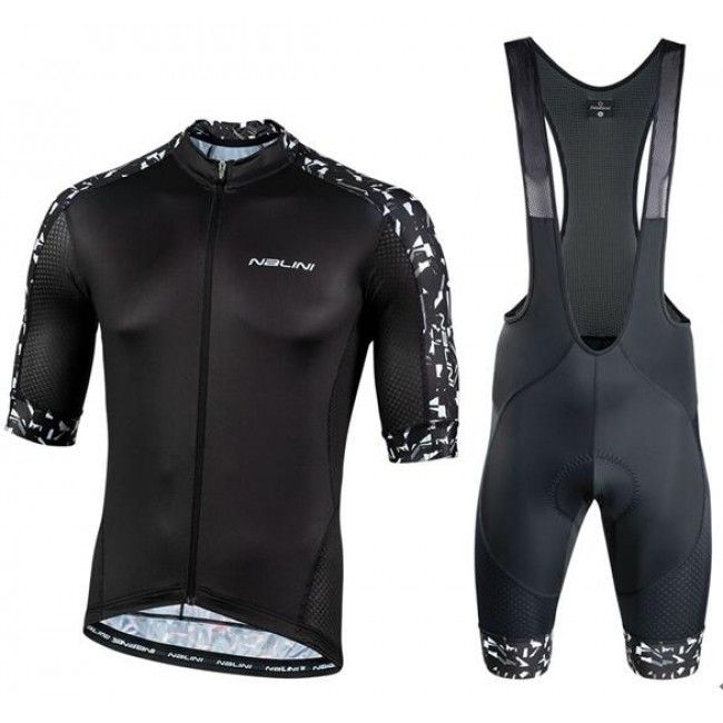 NALINI Sydney 2000 Fietskleding Wielershirt Korte Mouw+Korte Fietsbroeken Bib Zwart Wit IKB4W IKB4W NALINI Sydney 2000 Fietskleding Wielershirt Korte Mouw+Korte Fietsbroeken Bib Zwart Wit IKB4W IKB4W