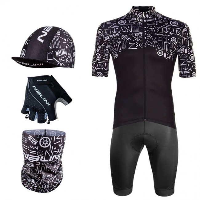 NALINI Maxi-Set 5 Fietskleding Seoul 1988 Wit Zwart VN2X6 VN2X6 NALINI Maxi-Set 5 Fietskleding Seoul 1988 Wit Zwart VN2X6 VN2X6