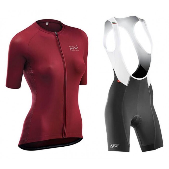 Dames NORTHWAVE Allure Fietskleding Wielershirt Korte Mouw+Korte Fietsbroeken Bib Rood YS538 YS538 Dames NORTHWAVE Allure Fietskleding Wielershirt Korte Mouw+Korte Fietsbroeken Bib Rood YS538 YS538