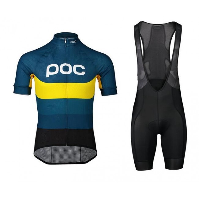 2020 POC Essential Road Logo Fietskleding Wielershirt Korte Mouw+Korte Fietsbroeken Bib Zwart Blauw Geel GRXJV GRXJV 2020 POC Essential Road Logo Fietskleding Wielershirt Korte Mouw+Korte Fietsbroeken Bib Zwart Blauw Geel GRXJV GRXJV