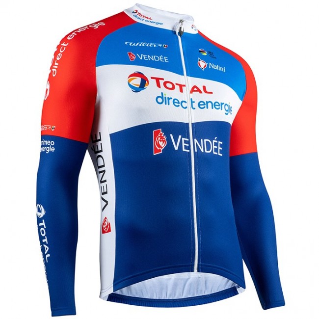 Team Total Direct Energie 2020 Wielershirts lange mouw H1OZE H1OZE Team Total Direct Energie 2020 Wielershirts lange mouw H1OZE H1OZE